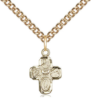 14kt Gold 5-Way Medal