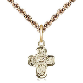 14kt Gold 5-Way Medal