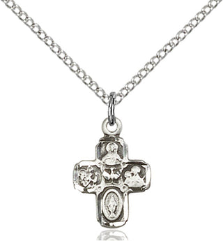 Sterling Silver 4-Way Pendant