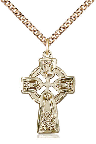 14kt Gold Celtic Cross Medal