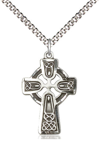 Pewter Celtic Cross Medal Catholic Jewelry