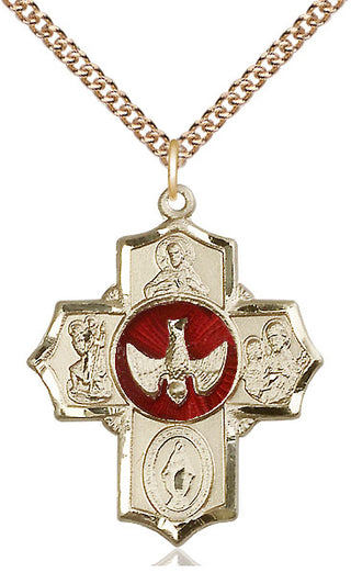 14kt Gold 5-Way Medal