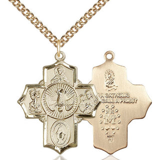 14kt Gold 5-Way Medal