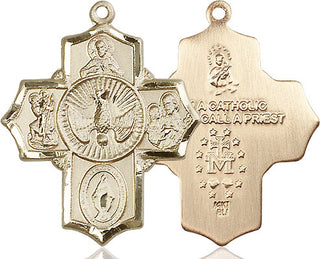 14kt Gold 5-Way Medal