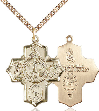14kt Gold 5-Way Medal