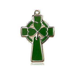 14kt Gold Celtic Cross Medal