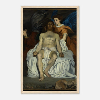 Dead Christ with Angels Framed Print