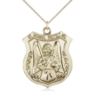 14kt Gold Filled Saint Michael the Archangel Medal Catholic Jewelry