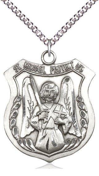 Sterling Silver Saint Michael the Archangel Medal Catholic Jewelry