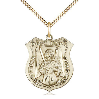14kt Gold Filled Saint Michael the Archangel Medal Catholic Jewelry