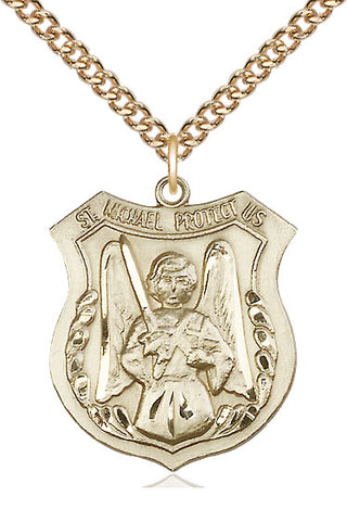 14kt Gold Filled Saint Michael the Archangel Medal Catholic Jewelry