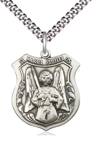 Sterling Silver Saint Michael the Archangel Medal Catholic Jewelry