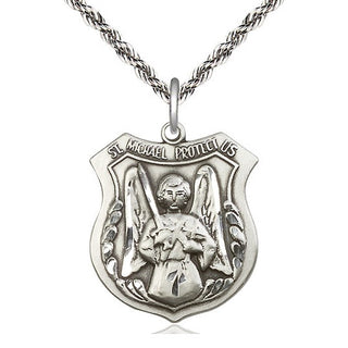 Sterling Silver Saint Michael the Archangel Medal Catholic Jewelry