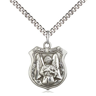 Sterling Silver Saint Michael the Archangel Medal Religious Jewelry