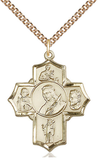 14kt Gold Filled Philomena Vian Bos Jude Gerard Medal Catholic Jewelry