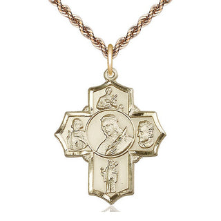 14kt Gold Filled Philomena Vian Bos Jude Gerard Medal Catholic Jewelry
