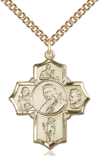 14kt Gold Philomena Vian Bos Jude Gerard Medal