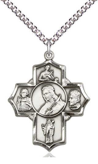 Sterling Silver Philomena Vian Bos Jude Gerard Medal Catholic Jewelry