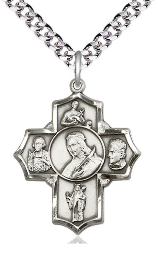 Sterling Silver Philomena Vian Bos Jude Gerard Medal Catholic Jewelry