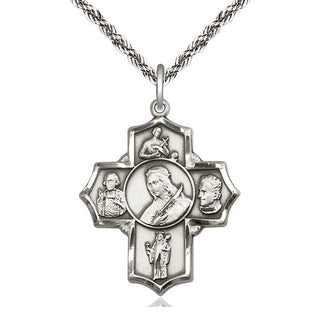 Sterling Silver Philomena Vian Bos Jude Gerard Medal Catholic Jewelry
