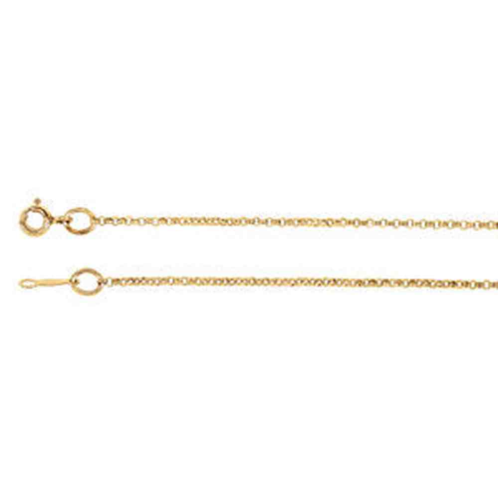 20-inch Rolo Chain with Spring Ring - 14K Yellow Gold – CatholicShop.com