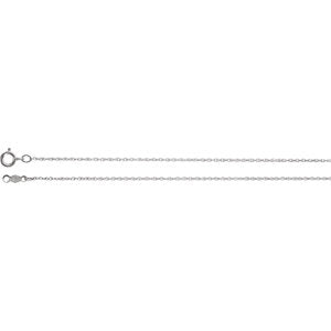 20-inch Rope Chain with Spring Ring - 10K White
