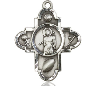 Pewter Sports 5-Way St Sebastian Medal