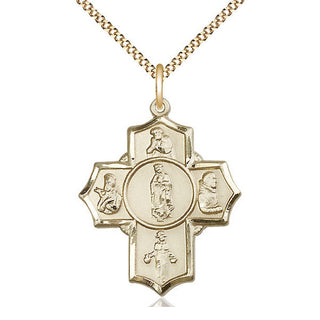 14kt Gold Filled Guadalupe Diego Pio Xav Nino Medal Catholic Jewelry