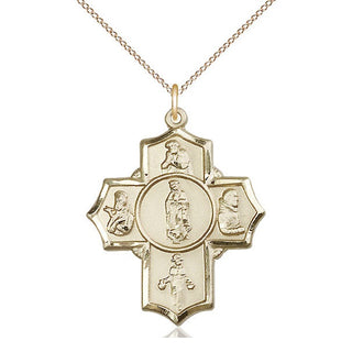 14kt Gold Filled Guadalupe Diego Pio Xav Nino Medal Catholic Jewelry