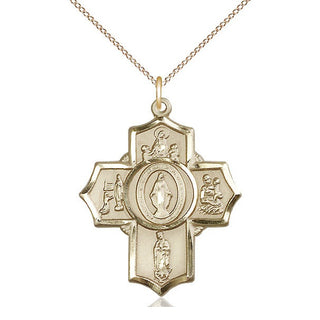 14kt Gold Apparitions Medal