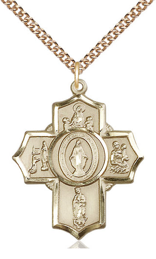 14kt Gold Apparitions Medal