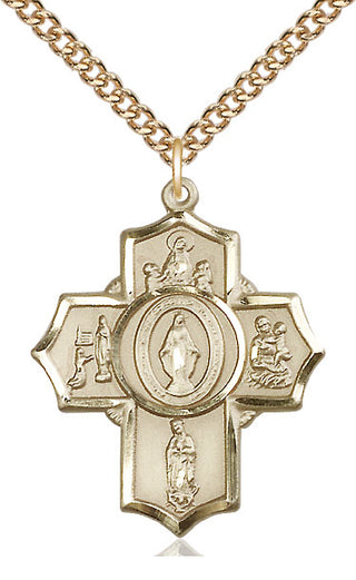 14kt Gold Apparitions Medal