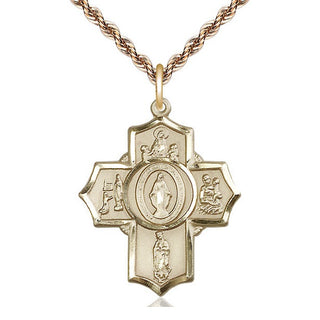 14kt Gold Apparitions Medal
