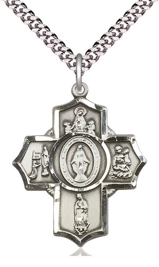 Pewter Apparitions Medal Catholic Jewelry