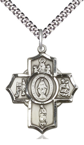 Pewter Apparitions Medal Catholic Jewelry