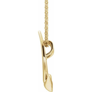 14K Yellow Holy Spirit Dove 16-18" Necklace  