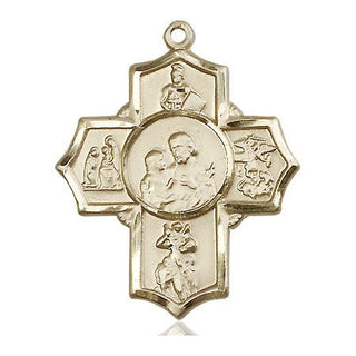14kt Gold Filled 5-Way Firefighter Medal