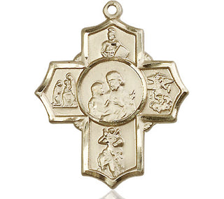 14kt Gold 5-Way Firefighter Medal