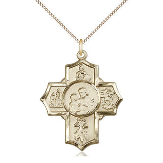 14kt Gold 5-Way Firefighter Medal
