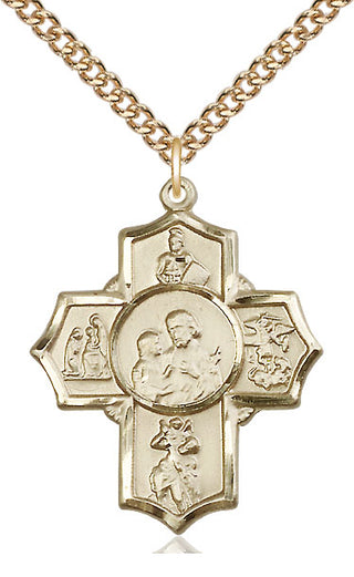 14kt Gold 5-Way Firefighter Medal