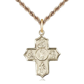 14kt Gold Filled 5-Way Our Lady of Guadalupe Medal Catholic Jewelry