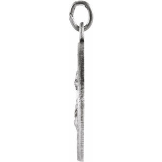 Sterling Silver 18 mm St. Lucy Medal  