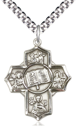 Sterling Silver Apostle 5-Way Medal Catholic Jewelry
