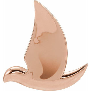 14K Rose Holy Spirit Dove Pendant  