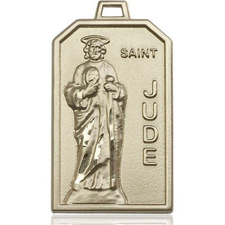 14kt Gold Saint Jude Medal Engraved Catholic Saint Jewelry