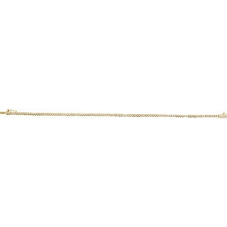 14K Yellow 1 CTW Natural Diamond Line 7" Bracelet