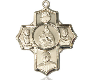 14kt Gold Filled Polish 5-Way Medal