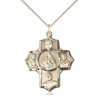 14kt Gold Polish 5-Way Medal