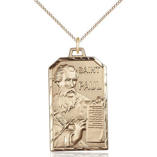 14kt Gold Filled Saint Paul the Apostle Medal Catholic Jewelry