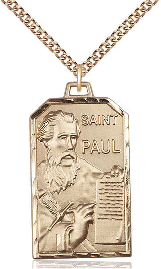 14kt Gold Saint Paul the Apostle Medal